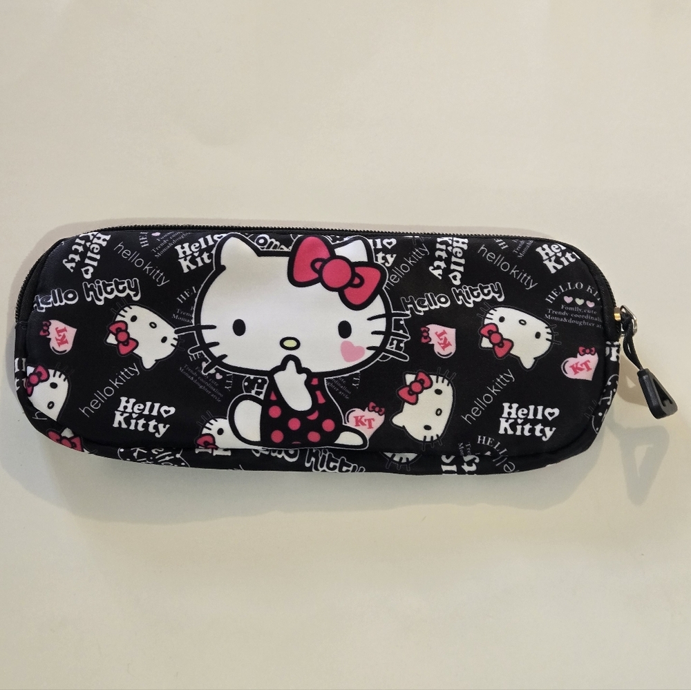 Hello Kitty Black and Pink Pouch